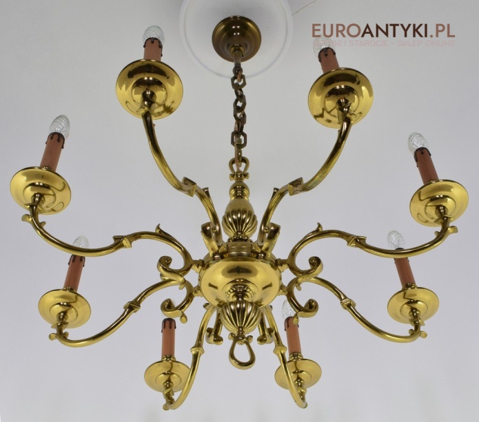 złoty żyrandol złoty żyrandol